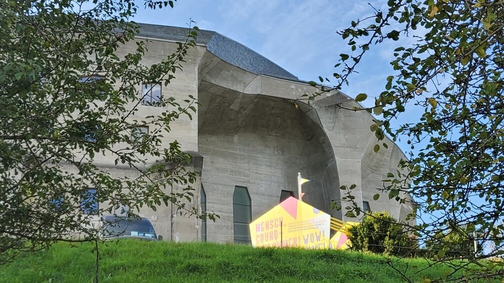 The exhibition module at the Goetheanum in Dornach, Switzerland
